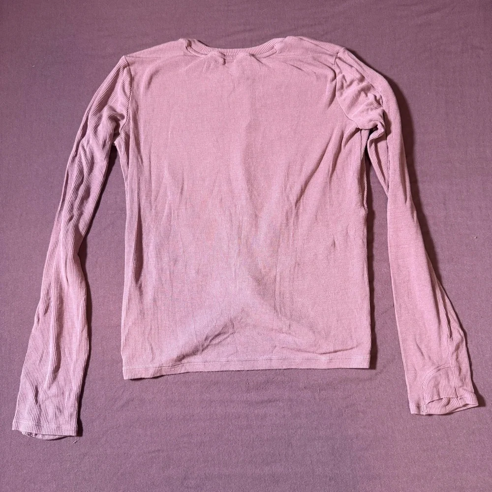 Athleta Girl Give It A Twist Top Long Sleeve Shirt Mauve/Pink - Size M 8/10